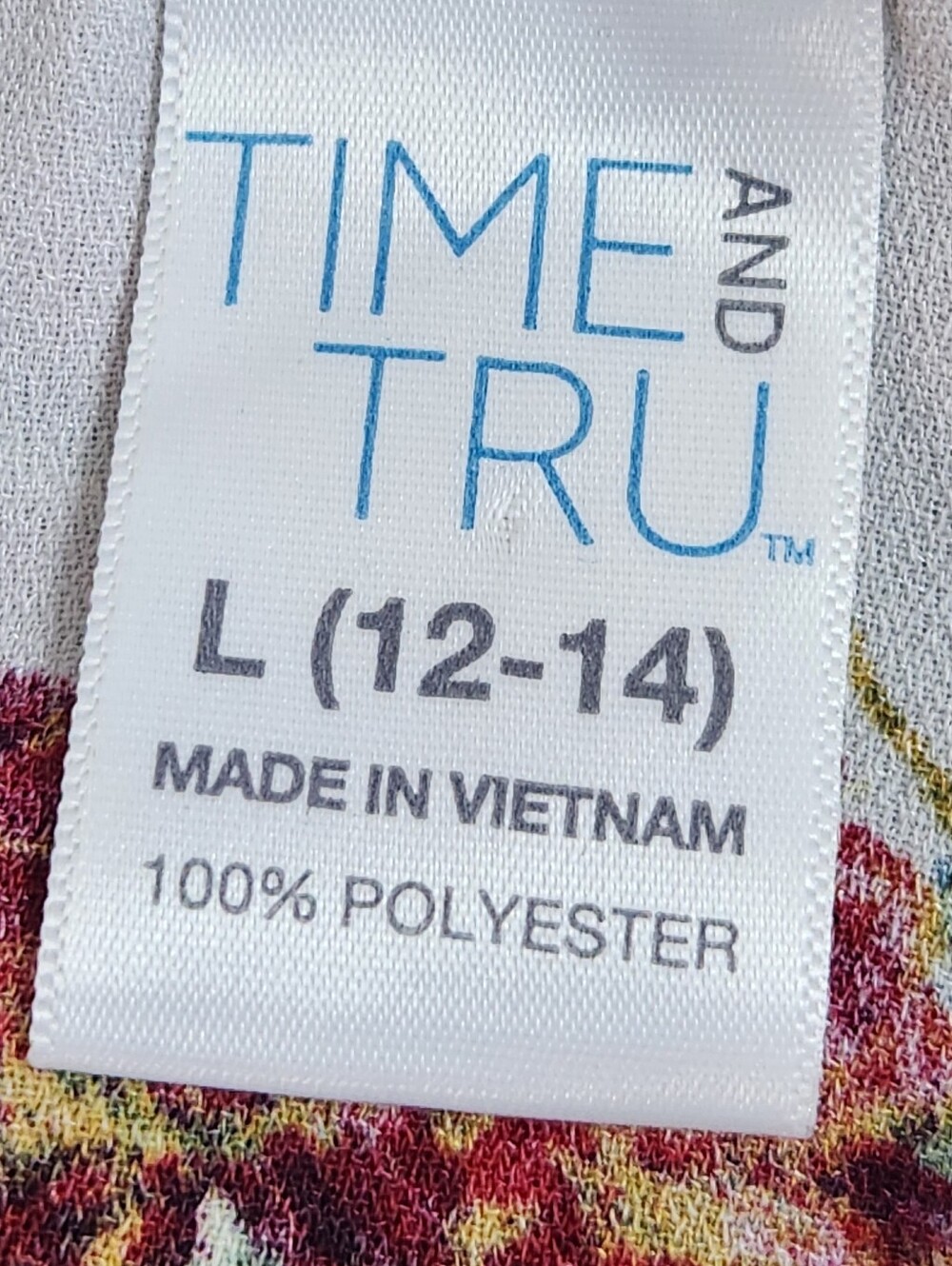 TIME and TRU Pretty Tiered Floral Top - Picture 10 of 10